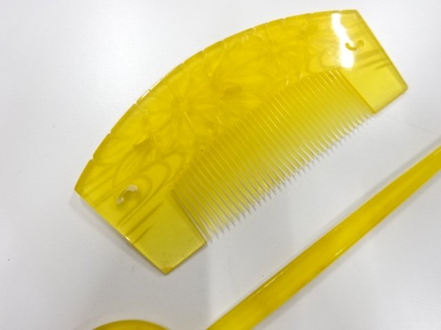  アンティーク　透かし　櫛・簪セット